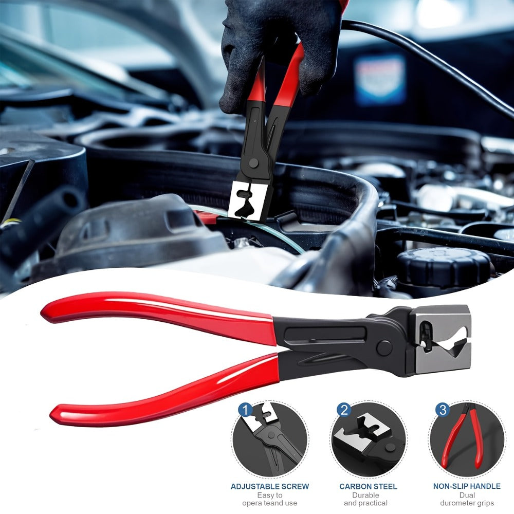 Fuel Line Pliers Set 8pcs Heavy Duty – Auto Fuel System Repair Kit with 80° Disconnect Pliers, Hose Clamp Pliers, Caliper & Filter Tool