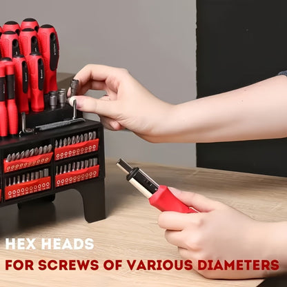 Precision Screwdriver Set Magnetic Insulated – 10/100/126/132 Piece Hex Bit Kit for Electronics Phone Auto Repair DIY with Organized Storage