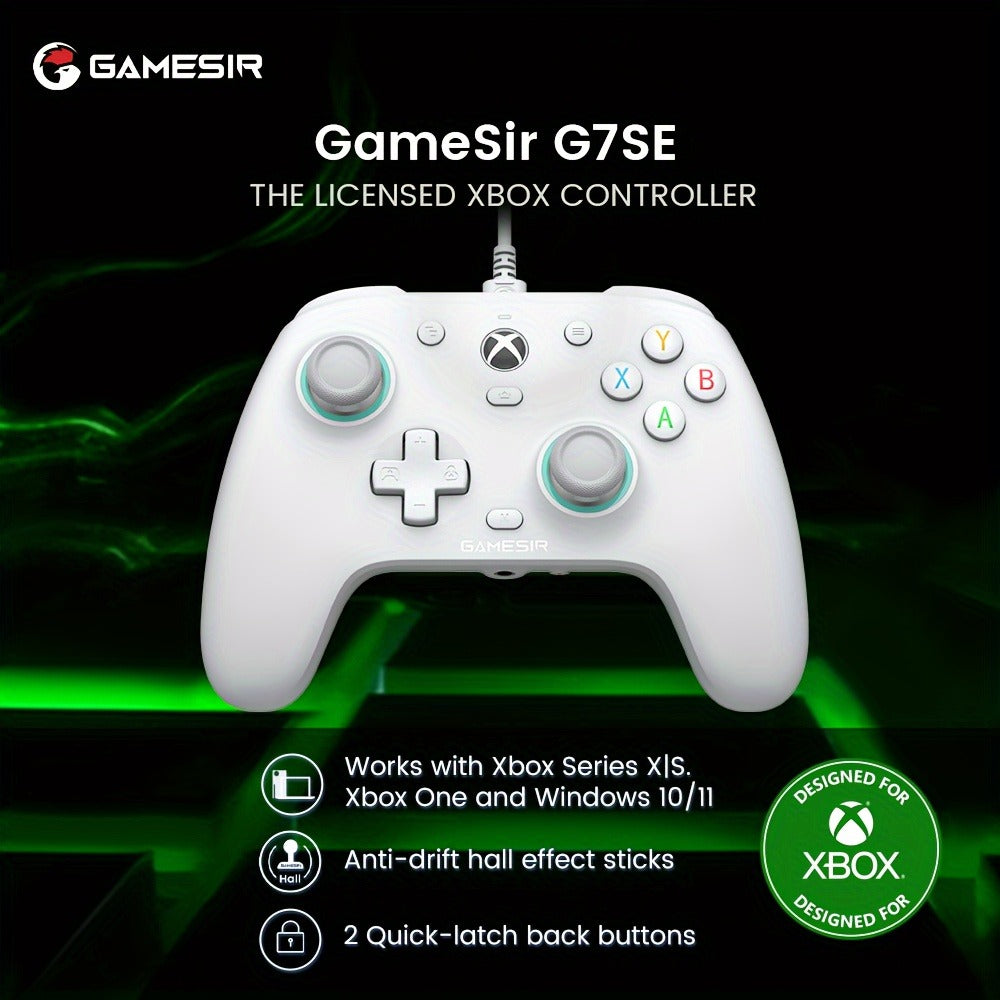 GameSir G7 SE Wired Xbox Controller with Hall Effect Joystick & Trigger, Anti-Drift Gamepad for Xbox Series X