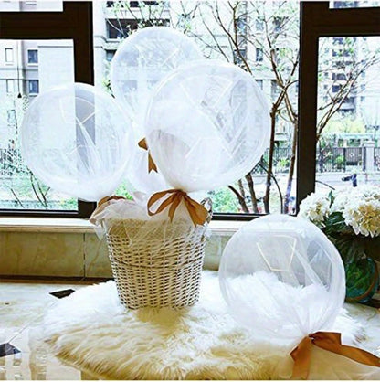 Clear Helium Balloons 10-Pack for Entryways, Bedrooms and Living Spaces, with the Listed Configuration