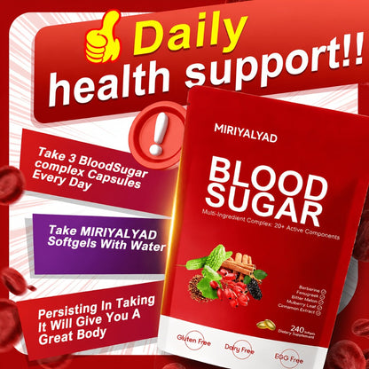 Berberine Blood Sugar Support Supplement 240 Softgels with Cinnamon Bitter Melon Gymnema for Bath Time, Home Spa and Personal Care