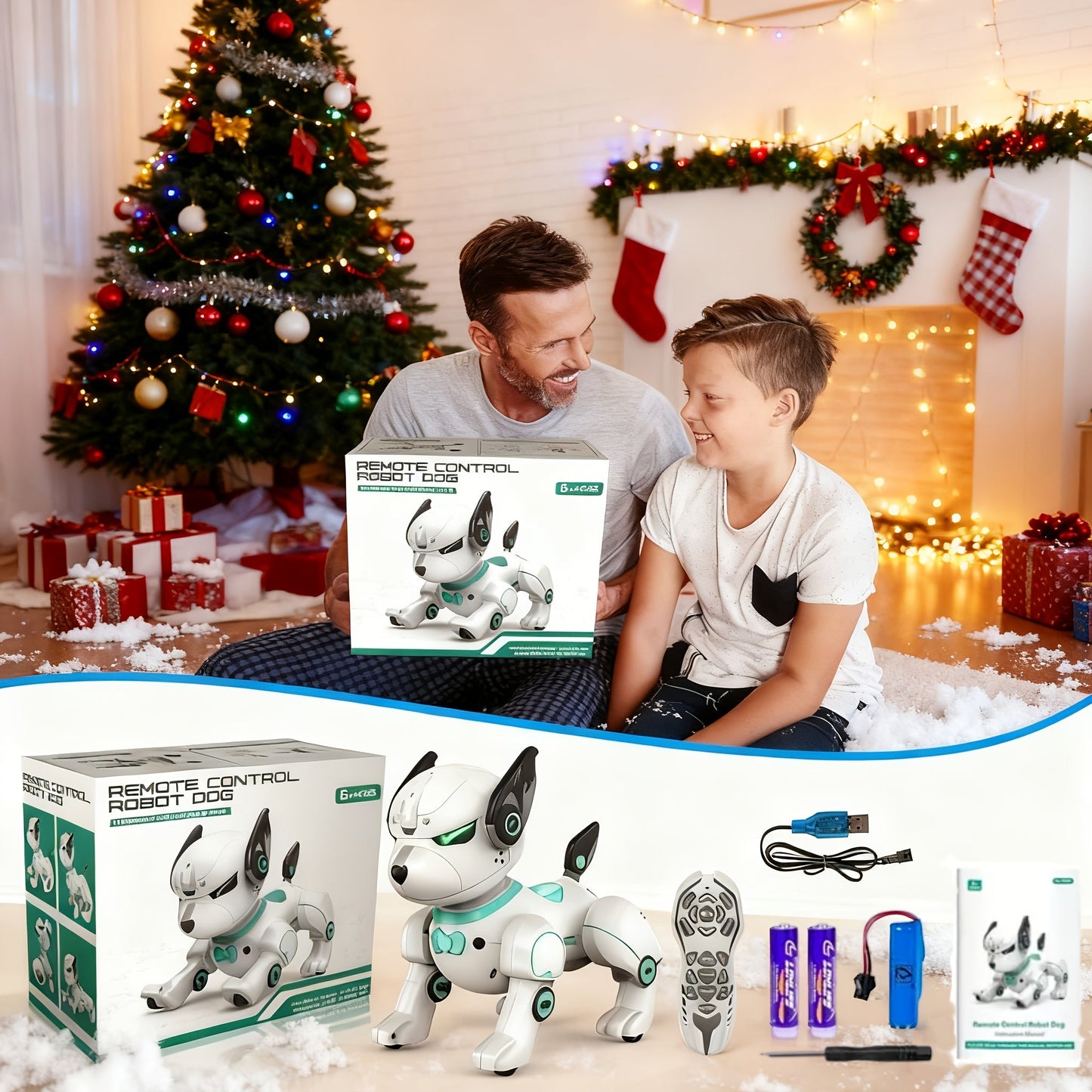 Robot Dog Toy for Kids Upgraded Intelligent Electronic Pet with the Listed Color, Size or Set Options for Everyday Use