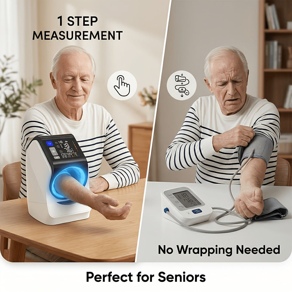Blood Pressure Monitor Upper Arm - Digital BP Machine, Large Display, 2-4 User Memory 199 Readings