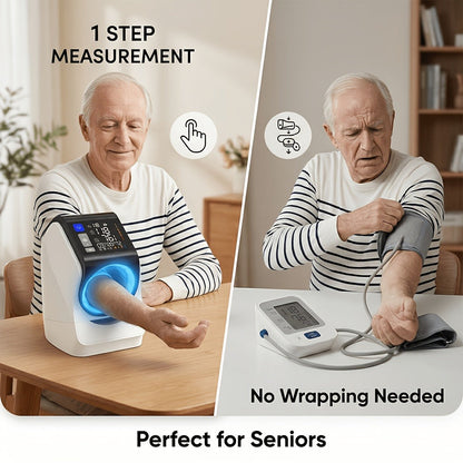 Blood Pressure Monitor Upper Arm - Digital BP Machine, Large Display, 2-4 User Memory 199 Readings