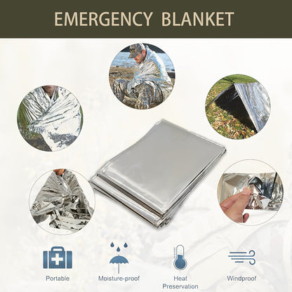Tactical Bleeding Control Kit IFAK 9pcs – Trauma First Aid Kit with Tourniquet Chest Seal Compressed Gauze Emergency Blanket Nasal Airway