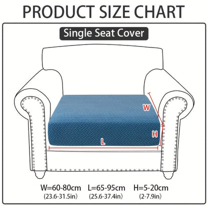 Sofa Cover Sectional Panel Options for Single to 4 Seats, Chaise, Armrest Pair or Backrest in Five Colors