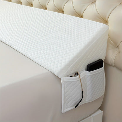Bed Wedge Pillow Headboard Gap Filler Mattress Wedge Fills 0-7 Inch Gap Between Headboard for Entryways, Bedrooms and Living Spaces