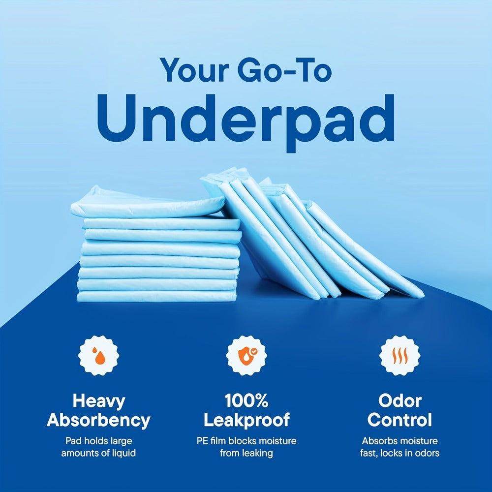 Disposable Bed Pads Extra Large 30x36 Inch, 6-Layer Leak-Proof Underpads for Adults, Seniors, Postpartum
