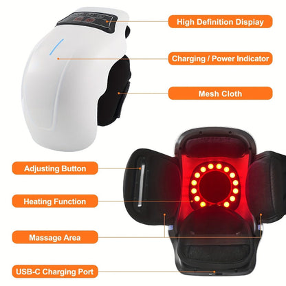 Knee Massager with Heat - 9 Heating Modes & 9 Vibration Speeds for Home or Salon Spa Use, with the Listed Configuration