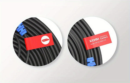CCTV BNC Cable 4-Pack 100ft 30M, ZOSI Video Power 2-in-1 Security Camera Cable with BNC Connector and DC Plug
