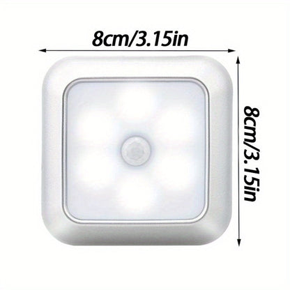 Two-Piece Square Battery Night Light Set with Motion Sensors in Cool or Warm Light Options