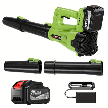 Cordless Leaf Blower, Battery Powered Lawn Yard Snow Pet Hair for Garden, Patio and Yard Use