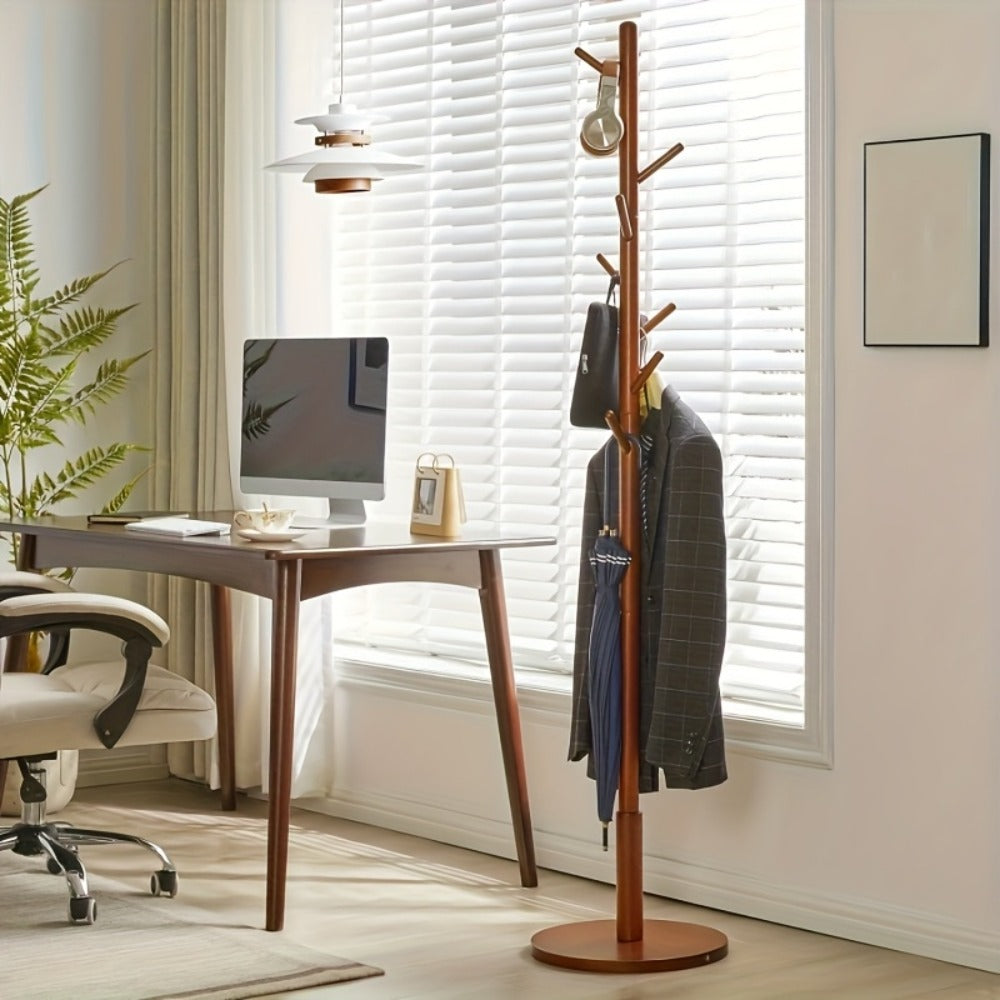 Coat Rack Freestanding Floor Standing - Vertical Clothes Hanger Stand for Bedroom Entryway Living Room Hallway