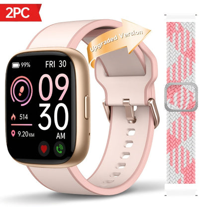 Smartwatch Alexa Built-in 1.83" HD – Wireless Calling, 100+ Sport Modes, Heart Rate, SpO2 and Sleep Readouts, Optional Woven