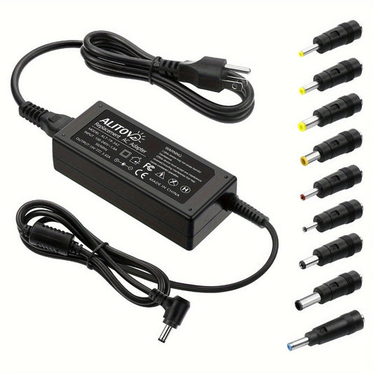 Fixed 19V 3.42A 65W Power Adapter with No-Tip or Nine-Tip Connector Configuration and US Cord