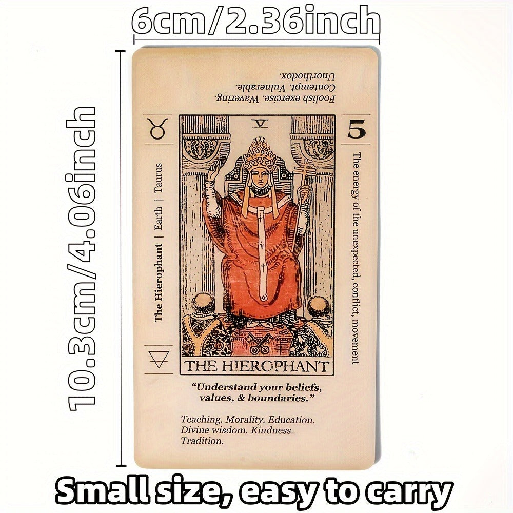 Tarot Cards 78-Card Deck with PDF Guidebook for Beginners – Complete Vintage Spiritual Reading Set, Full Major & Minor Arcana
