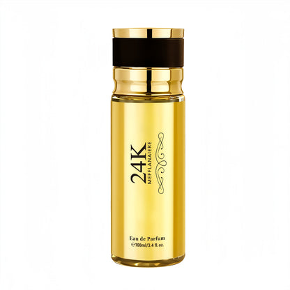 24K Gold Women's Eau de Toilette Perfume 1.69 oz Fresh Vanilla Scent - Luxurious Gold Bottle for Bath Time, Home Spa and Personal Care