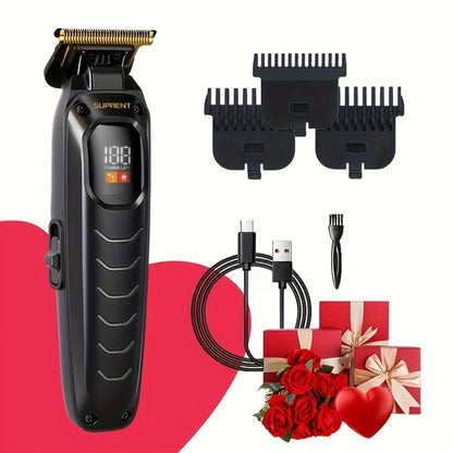 Hair Clippers & Beard Trimmer Set for Men - SUPRENT Professional Cordless Grooming Kit with T-Blade Trimmer