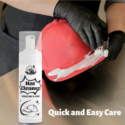 Hat Cleaner Foam Spray – Professional Stain Remover for Wool, Felt & Fur Hats, Removes Dirt, Sweat & Fingerprints, 6.76 Fl Oz (200ml)