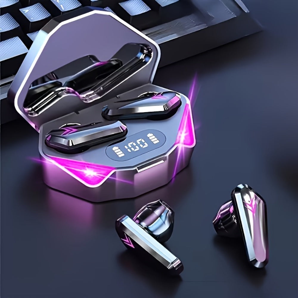 Gaming Headset Bundle Set Glowing LED Headphones Bluetooth Speaker Wireless Earbuds Surround for an Everyday Personal Care Routine