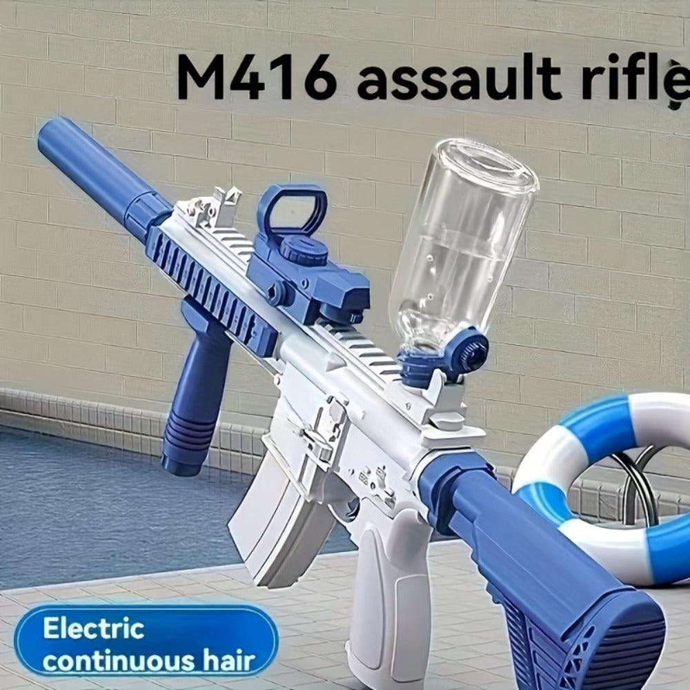 Continuous-Fire Water Gun for Kids & Adults, High- Long-Range Squirt Blaster for Summer Beach Pool Backyard Outdoor Play