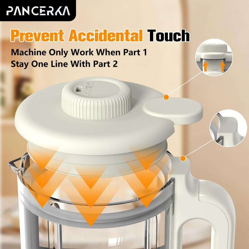 Nut Milk Maker Machine One-Touch - Multifunctional Plant-Based Milk Blender for Homemade Almond, Oat