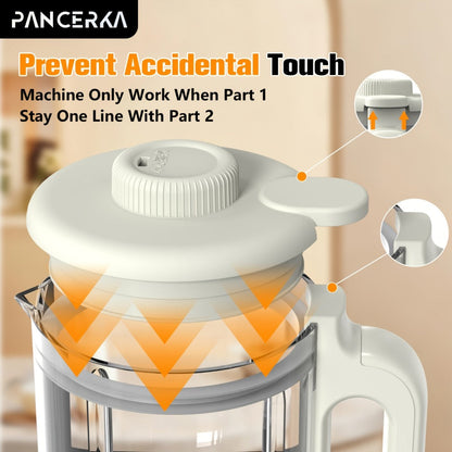 Nut Milk Maker Machine One-Touch - Multifunctional Plant-Based Milk Blender for Homemade Almond, Oat