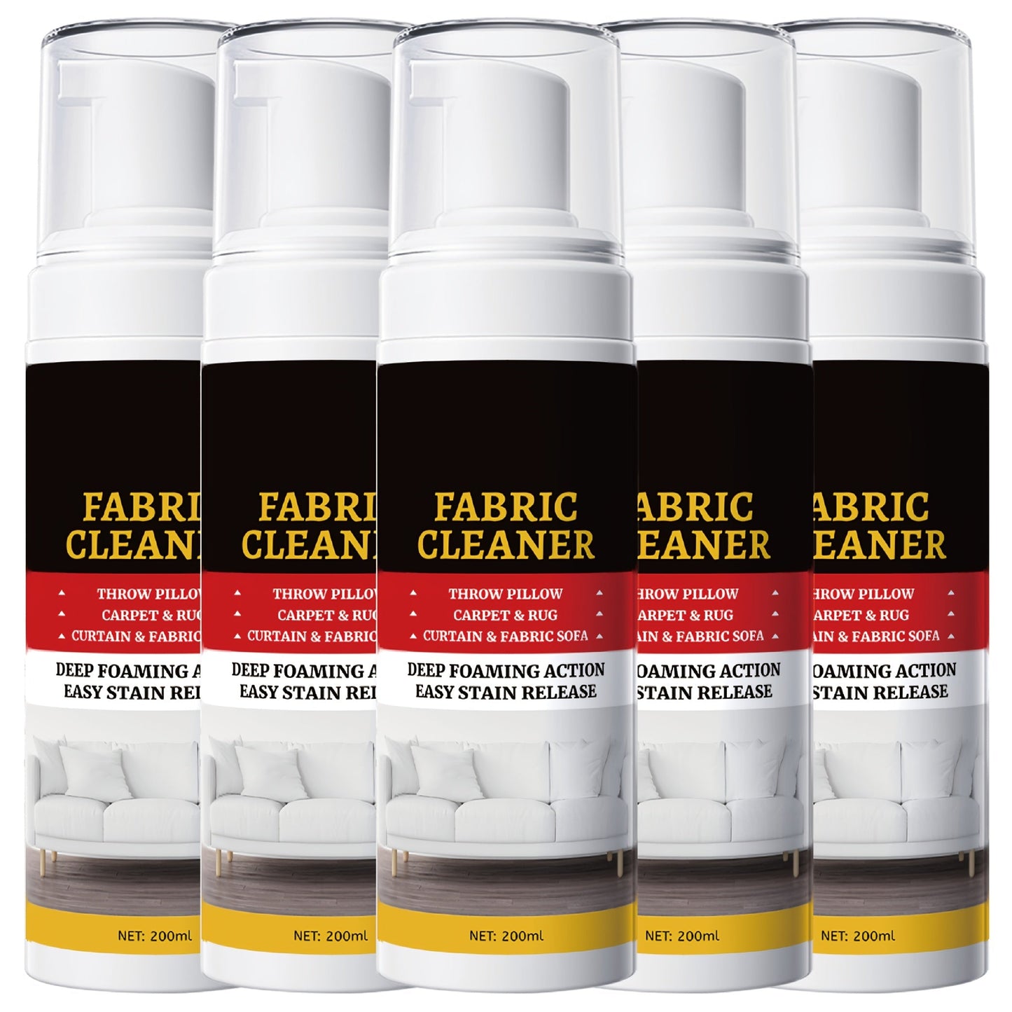 Upholstery Cleaner Spray Multi-Fabric Stain Remover 6.76oz Spot Cleaner for Couch Sofa Rug for Entryways, Bedrooms and Living Spaces