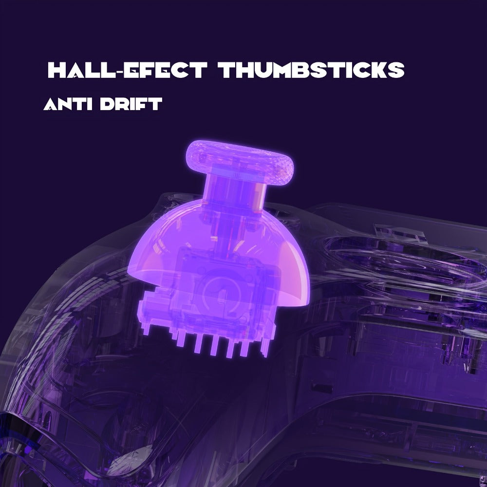 Hall Effect Wireless Gaming Controller V2 Black, Interactive Screen, RGB Lighting, Remappable Buttons
