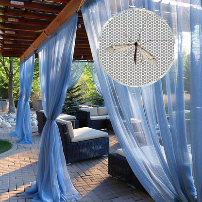 Outdoor Curtains | Sheer Mesh Rod Pocket Patio Gazebo Porch Wedding