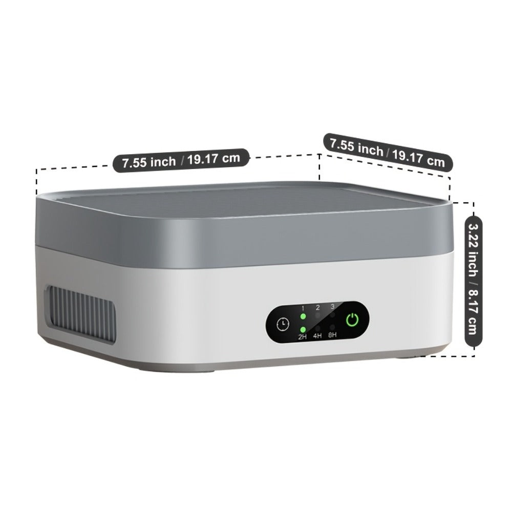 True HEPA Air Purifier for Home & Bedroom Up to 600 Sq Ft, USB-C Powered, 16dB Sleep Mode, Touch Screen Timer