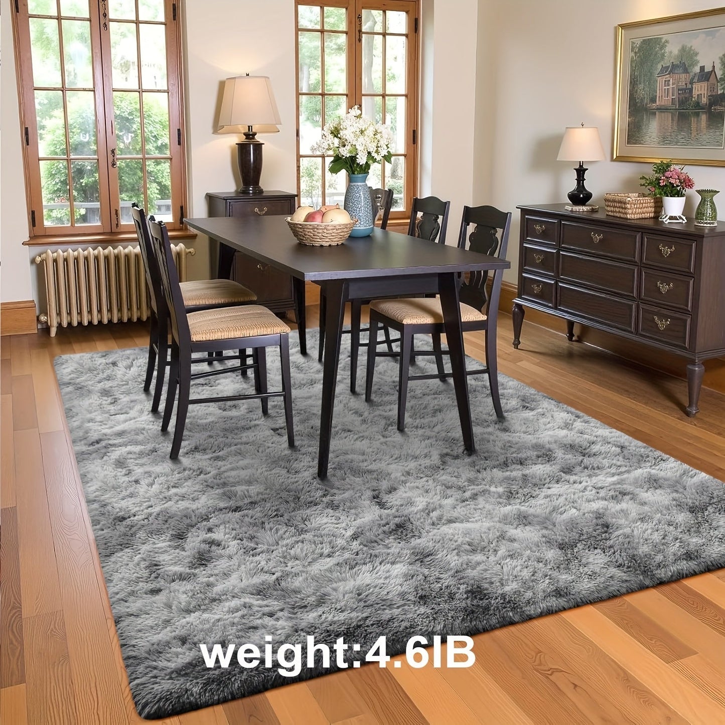Non-Slip Area Rug Fluffy Soft Carpet – Modern Home Decor Floor Mat for Living Room, Bedroom, Kitchen & Bathroom | Easy Clean Cute Plush Rug