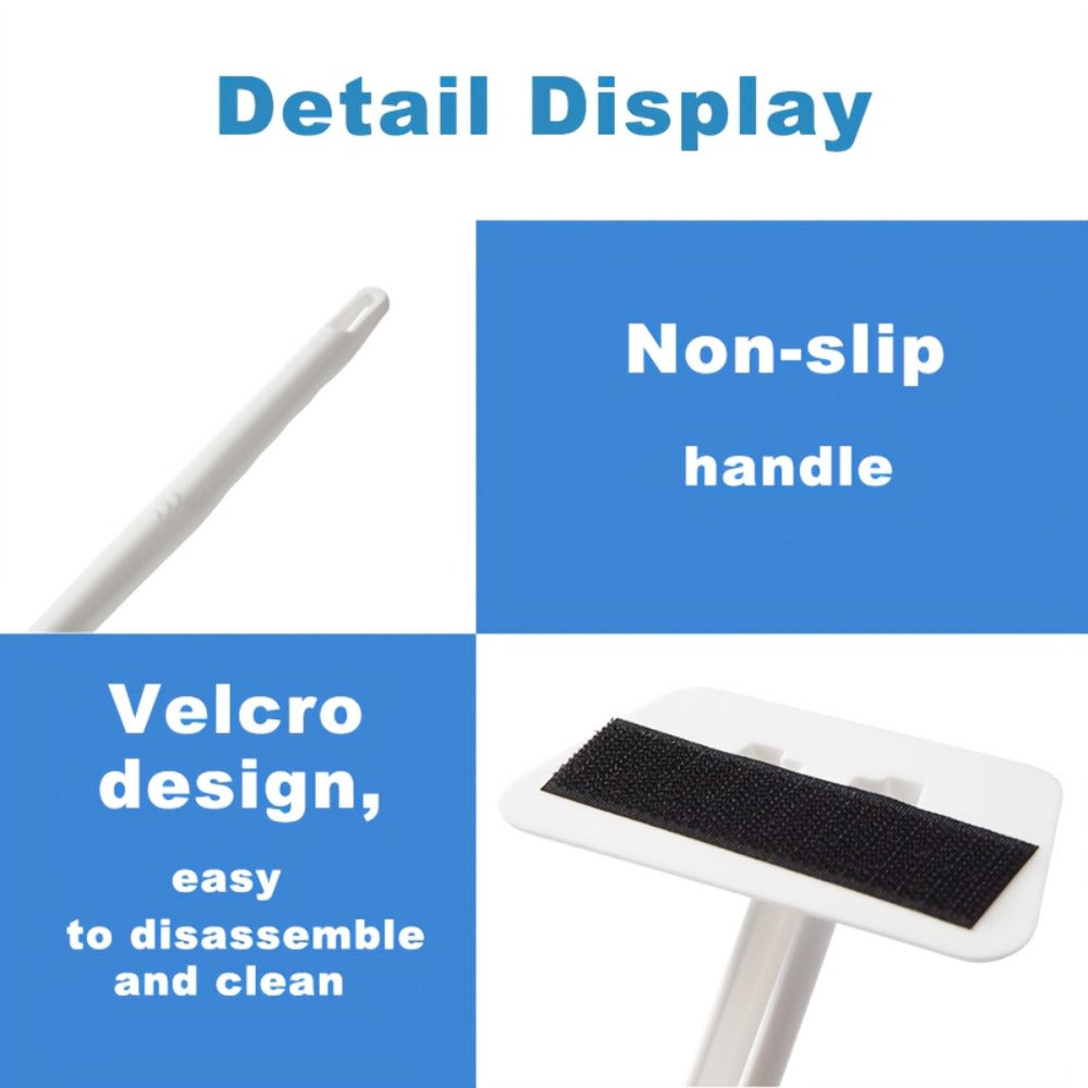 Long-Handle Sponge Cleaning Brush Set with 6, 10 or 15 Replaceable Pads and 23.22-Inch Handle