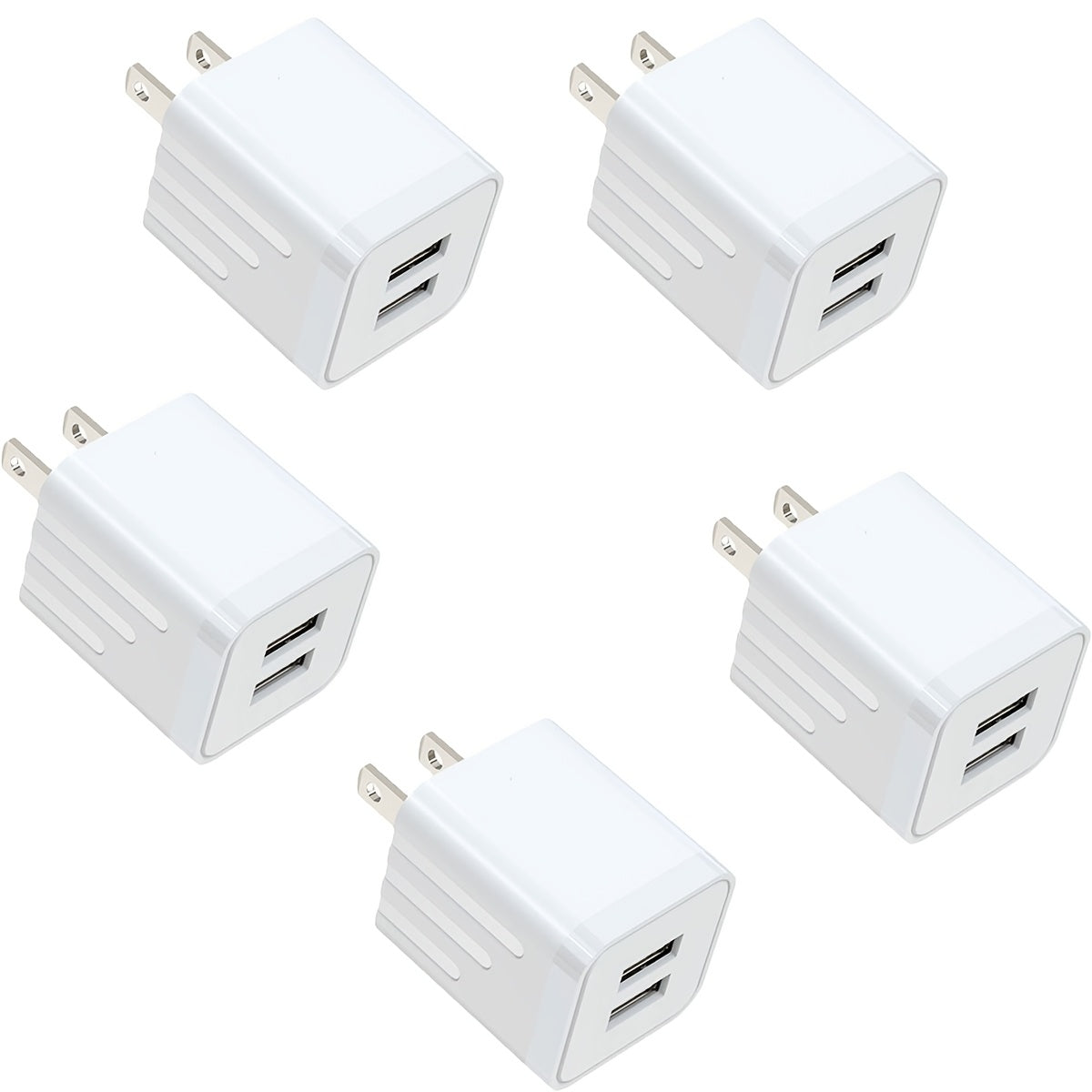 Dual Port USB Wall Charger 2.1A for an Everyday Personal Care Routine, with the Listed Configuration