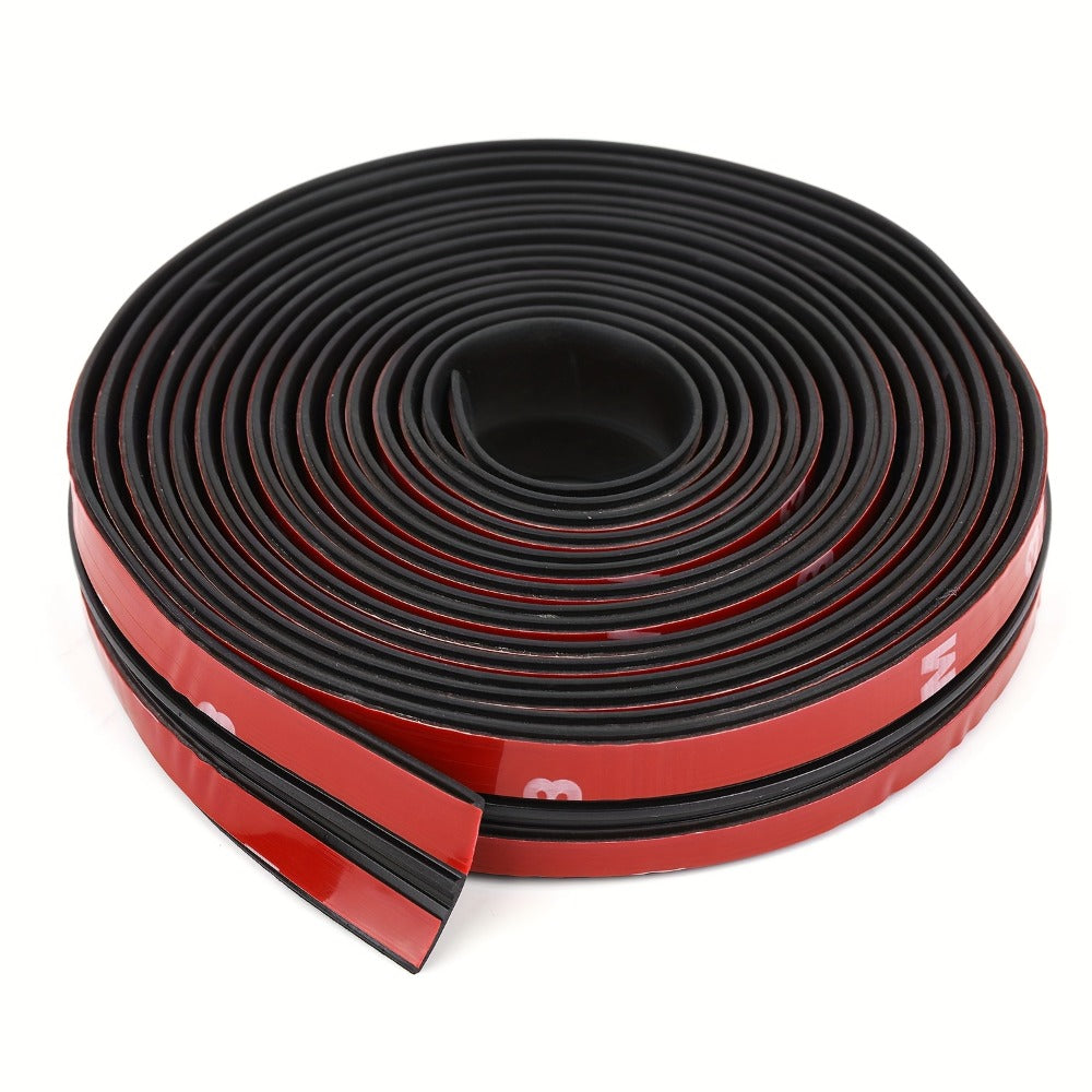 Car Rubber Seal Strip T-Shape Weatherstrip – Windshield Sunroof Door Edge Weather Stripping Trim, Universal Auto Weatherproofing Seal (3PCS