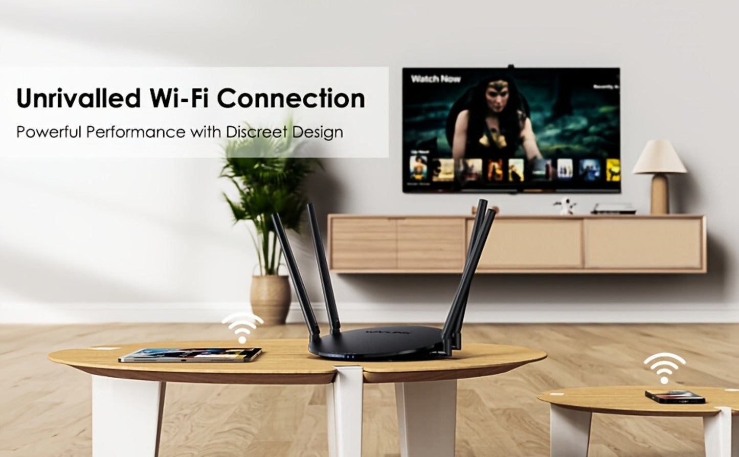 WAVLINK AC1200 WiFi Router 3-in-1 Dual Band 1200Mbps - 4x5dBi Antennas, Gigabit WAN LAN, Router Access Point Repeater Mode