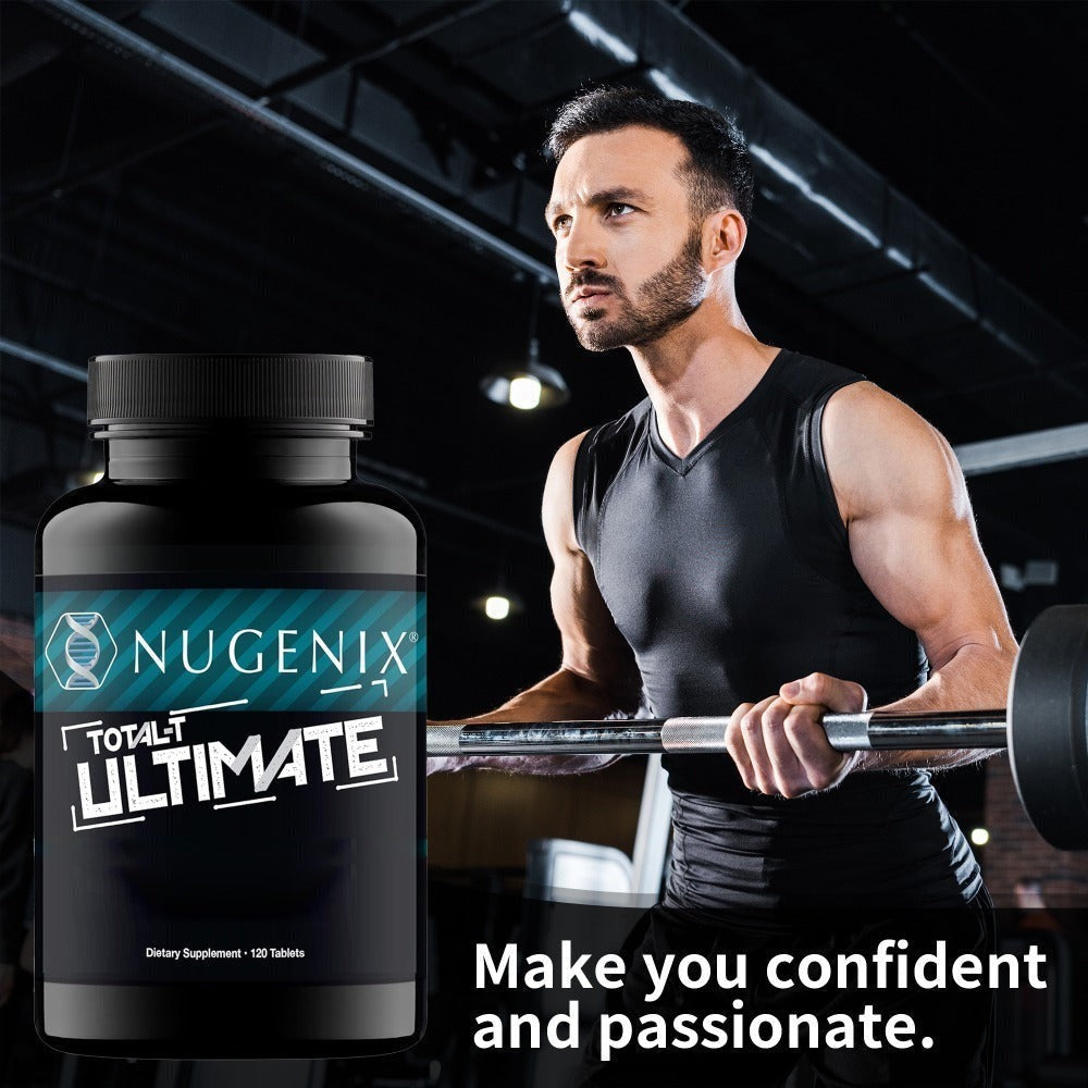 Testosterone Support Supplement with D-Aspartic Acid, Horny Goat Weed, Tribulus & Maca, Mood, Health & Vitality Booster for Men