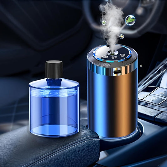 Car Aroma Diffuser – Smart In-Car Essential Oil Diffuser with Ambient RGB Light & Starlight Projection, Auto On/Off