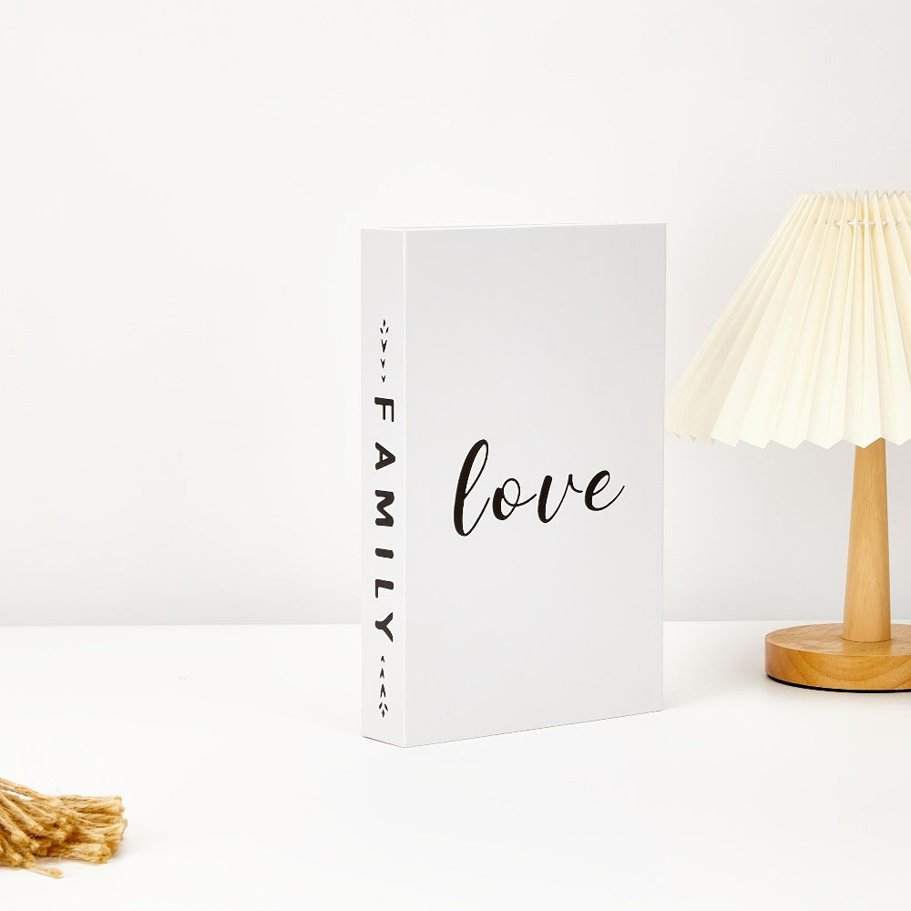 Faux Books Decor Set of 3, Fake Decorative Books for Home Decor Shelf Styling, Industrial Style Artificial Book Props