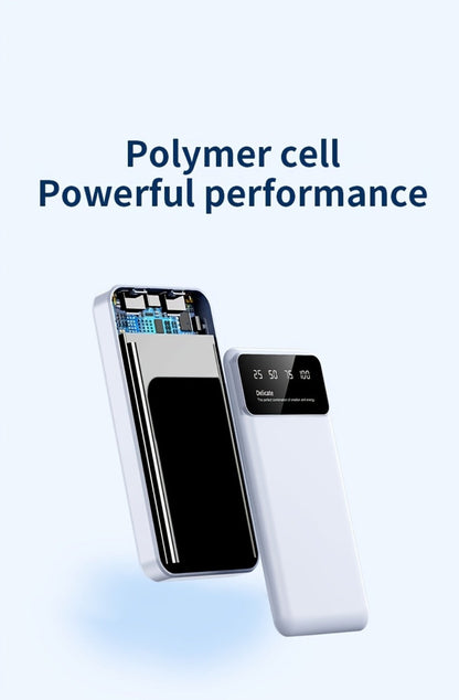 65000mAh Portable Power Bank with LED Display USB Charger for iPhone 17 16 15 14 13 12 11 XS Android Phones Tablets