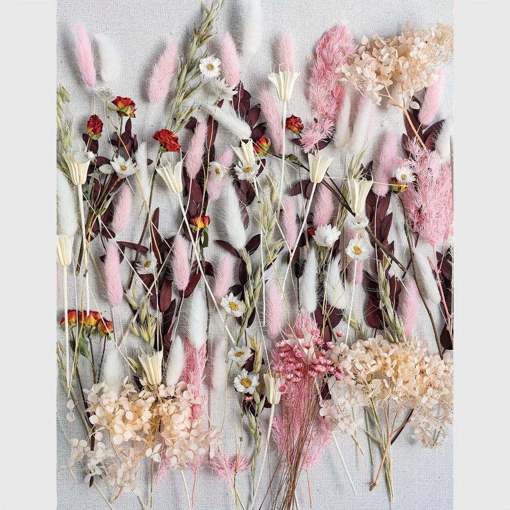 Dried Flower Bouquet with Pampas Grass - Boho Wedding Centerpiece Dried Floral Arrangement for Entryways, Bedrooms and Living Spaces