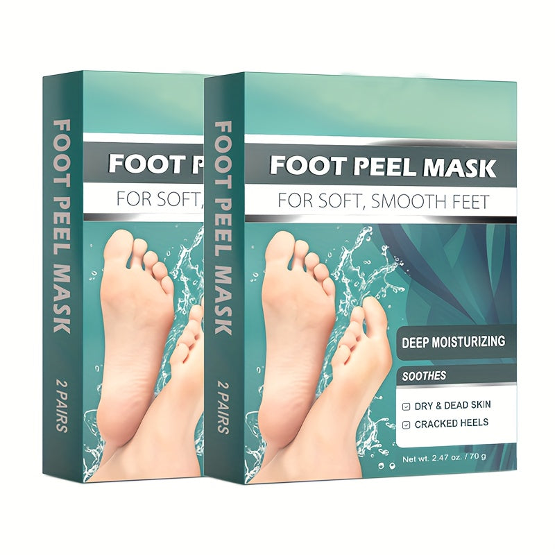 Foot Peel Mask Exfoliating Socks Dead Skin Remover Moisturizing Firming Brightening Hypoallergenic Peeling Treatment for Dry Cracked Heels