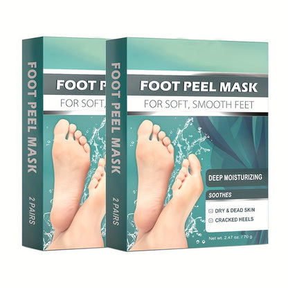 Foot Peel Mask Exfoliating Socks Dead Skin Remover Moisturizing Firming Brightening Hypoallergenic Peeling Treatment for Dry Cracked Heels