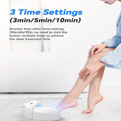 Nail Fungus Laser Treatment Device FDA Cleared - Blue Light 470nm & Infrared 910nm, 3/5/10 Min Timer