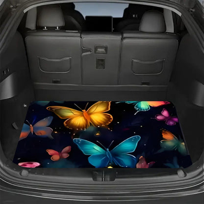 Car Trunk Mat Cargo Liner – Waterproof Non-Slip Trunk Floor Mat with Pattern Designs to Protect Vehicle Interior from Dirt