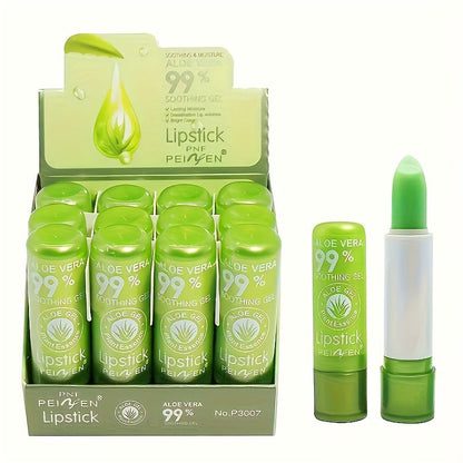 Color Changing Lipstick Set Aloe Squalane Green to Pink Magic Tint pH Reactive Lip Balm Personalized Tint for Women Gift Set