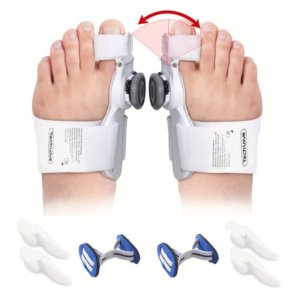 Bunion Corrector for Women & Men 2 Pack - Adjustable Big Toe Straightener with Pad for Entryways, Bedrooms and Living Spaces