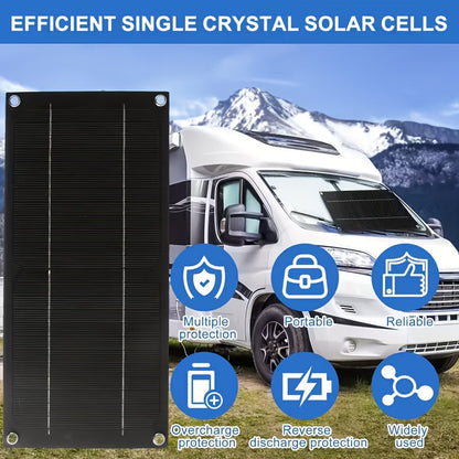 RV Solar Panel Kit 18V for Garden, Patio and Yard Use, with the Listed Configuration, for Everyday Use and Organized Storage