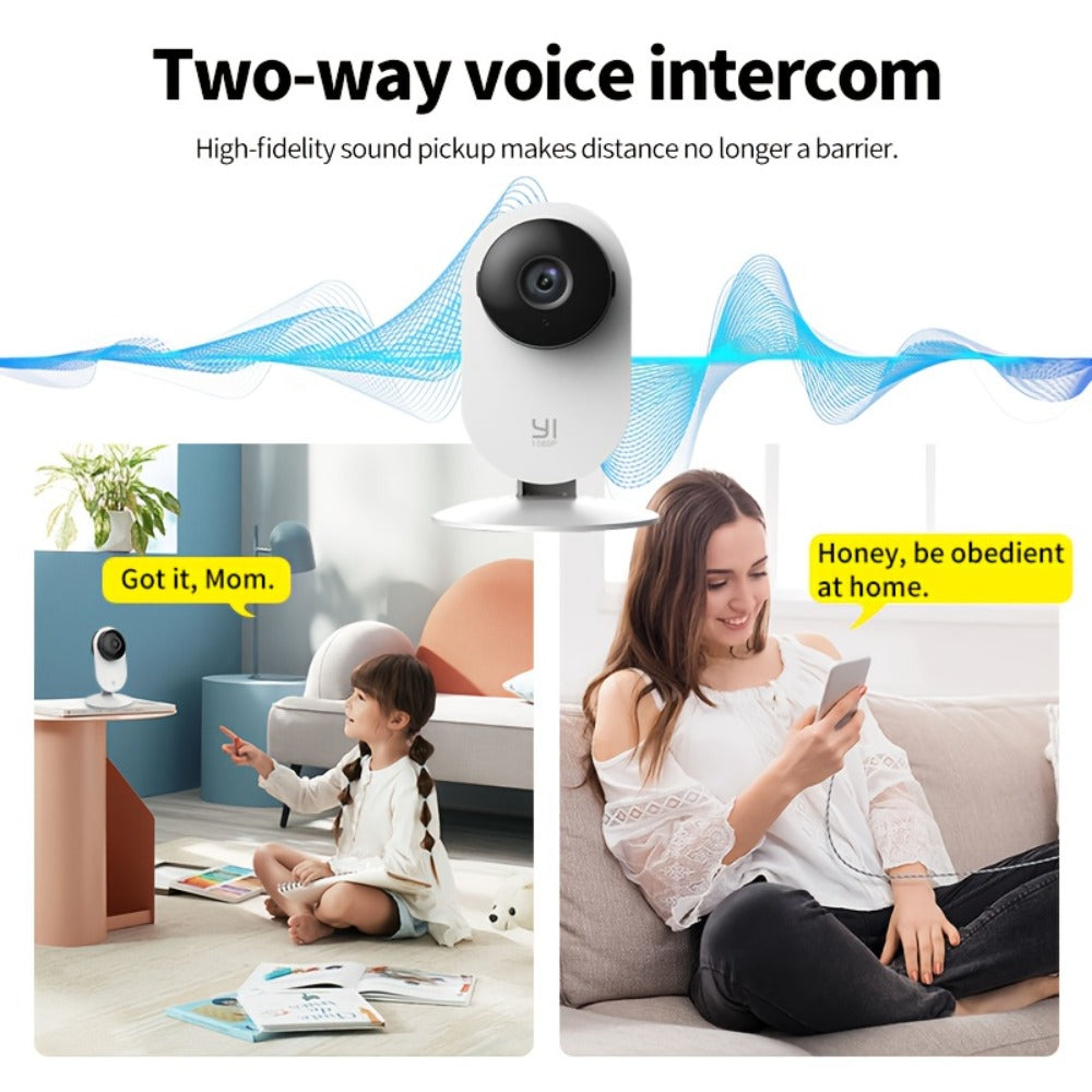Security Camera 1080P Indoor Four-Pack with WiFi, Full-Color Night Vision, Two-Way Audio and Motion Alerts