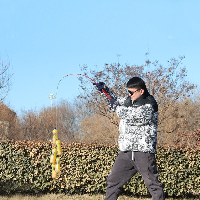 Carbon Fiber Fishing Rod Casting Model – 180cm / 70.86in Medium-Light Medium-Fast Action with EVA Grip Handle